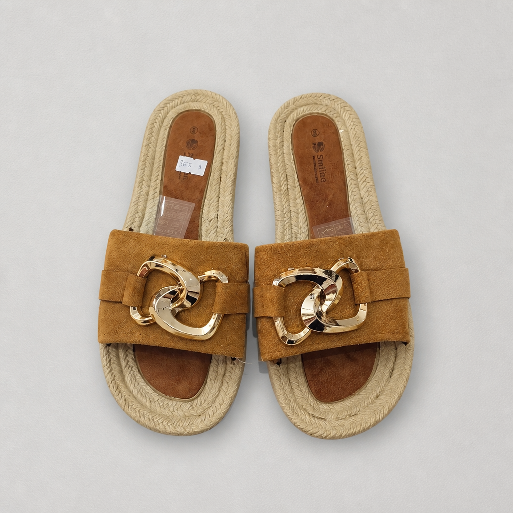 Sandal with rubber sole