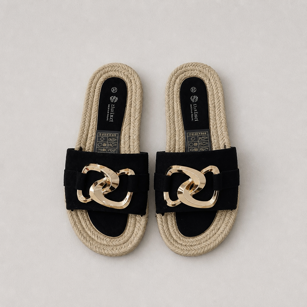 Sandal with rubber sole
