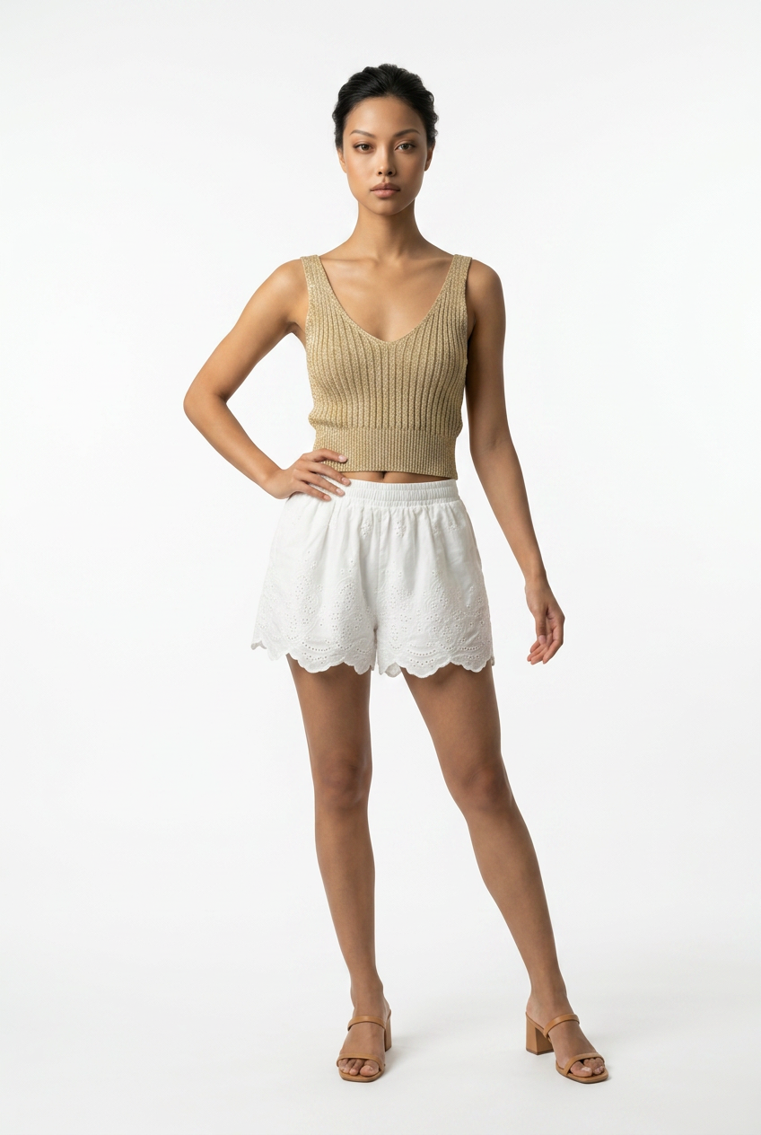 Knitted top Gold