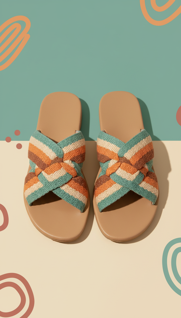 Boho Leather Sandals With Beading